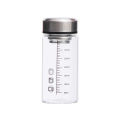 350ml Borosilicate Glass Stainless Steel Lid Water Bottle Infuser with Sleeve